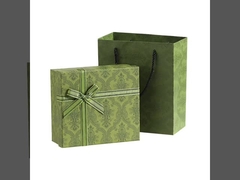 Orange Cosmetic Paper Box Makeup Sets Ribbon Cosmetic Packaging Box