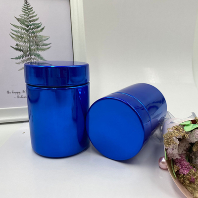 2oz 6oz 8oz 10oz 16oz 20oz Nutritional Supplement Containers Electroplated Metal Blue