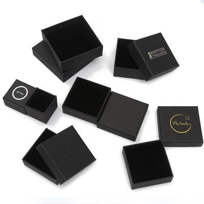 Craft Paper Jewelry Packaging Box Small Ring Necklace Bracelet Cufflink Present