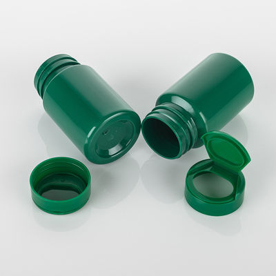 Nutritional Supplement PET PCR Bottle with Screw Lid Cap Ideal for Pill Vitamin Tablet Powder Capsule in Red Green Color