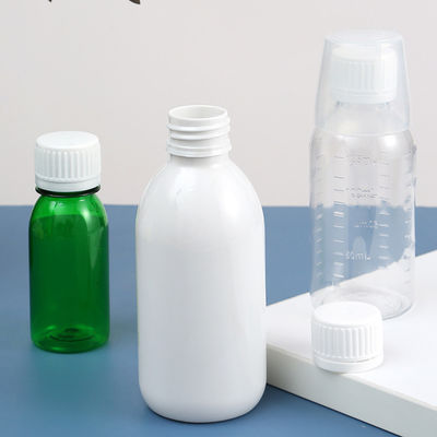 120ml 125ml 200ml 250ml 300ml 500ml Green Amber PET Vitamin Liquid Boston Plastic Bottle with CRC Cap and Cup