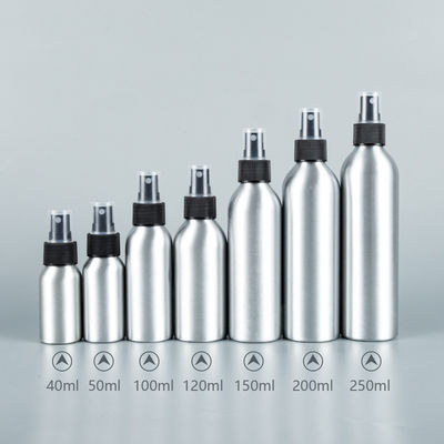 Customized Label Empty 100ml 200ml 300ml 500ml 1000ml Aluminum Bottles Spray Fine Mist Lid for Lotion Shampoo Essential Oil