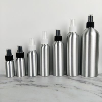 Customized Label Empty 100ml 200ml 300ml 500ml 1000ml Aluminum Bottles Spray Fine Mist Lid for Lotion Shampoo Essential Oil