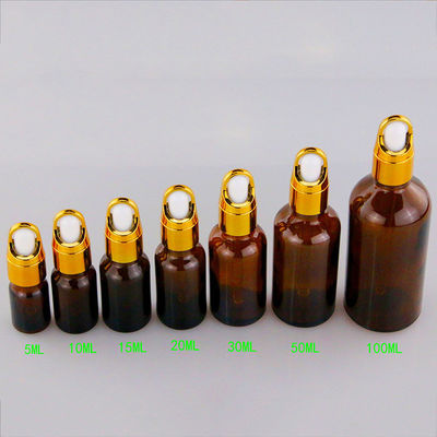 Frosted Blue Glass Cosmetic Face Serum Bottles Custom Empty Luxury Hair Essential Oil Dropper Bottle with Box Sample Free