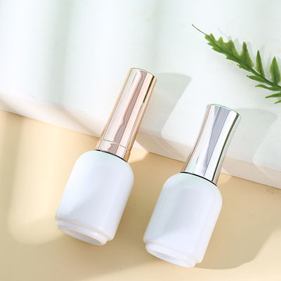 Glass Uv Gel Nail Polish Bottle with Silver Gold Cap 7ml 9ml 11ml 12ml 15ml Customized Logo Accepted Base Material Glass