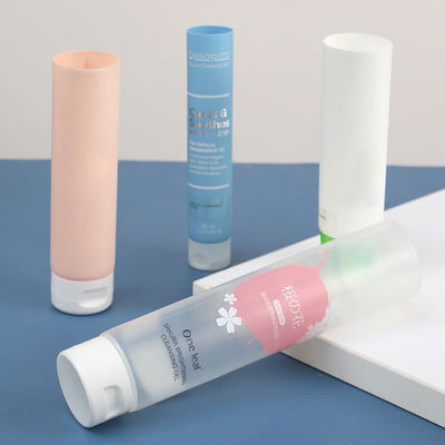 Customized 30ml 50ml 100ml 150ml White Blue Plastic PE Cosmetic Squeeze Printing Tube with Screw Top Lid OEM/ODM Acceptable