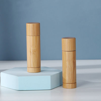 3g 5g Lip Balm Container Round Bamboo Lipbalm Packaging Tubes for Sustainable and Environmentally Friendly Beauty