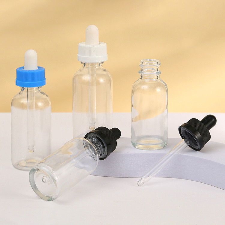 Clear Essential Oil Empty Glass Dropper Bottles 5ml 10ml 15ml