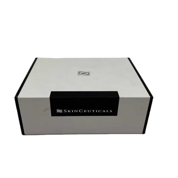 Luxury custom logo cardboard gift boxes skin care packing cosmetics bottles packaging box with magnetic lid