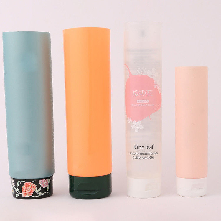 Customized 30ml 50ml 100ml 150ml White Blue Plastic PE Cosmetic Squeeze Printing Tube with Screw Top Lid OEM/ODM Acceptable